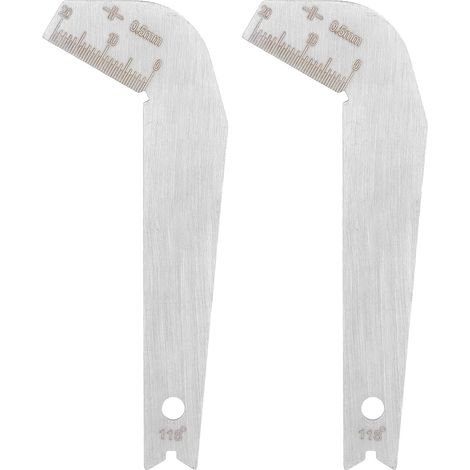 Set mit 2 Bohrschablonen, 118°-Winkel, Edelstahl, 0,5 mm Genauigkeit, zum Bohren von Metall und Holz (1/5)