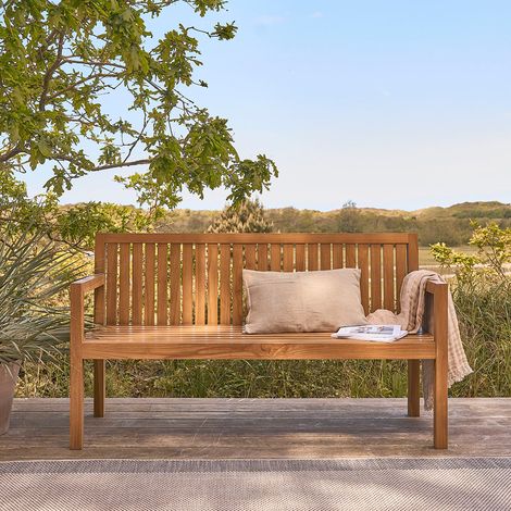 Banc de jardin en teck massif 160 cm (1/5)