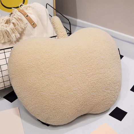 Coussin En Forme De Pomme - Décoration Intérieure Pour Salon Chambre Ou Cuisine - Coussin Gonflable En Peluche Douce - 1 Pièce (1/5)