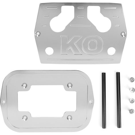 Support de montage pour batterie en alliage d'aluminium, accessoire de tuning auto, argenté (1/5)