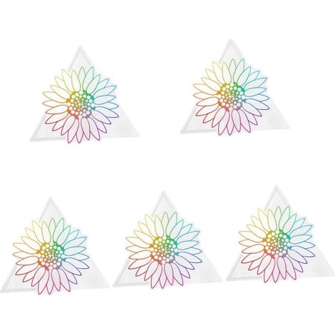 5 Feuilles autocollant de verre arc-en-ciel autocollant électrostatique fenêtre Décoration fenêtre attraper de climatiseur le verre statique s'accroche film pour vitrail (1/5)