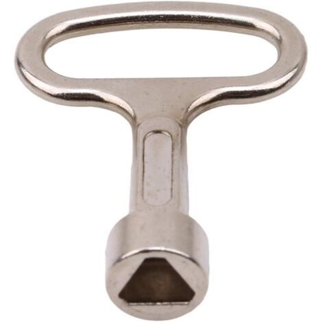 Clé universelle pour panneau de verrouillage à clé – Prise carrée et triangle – Alliage de zinc – Longueur 5,2 cm – Lot de 2 pièces