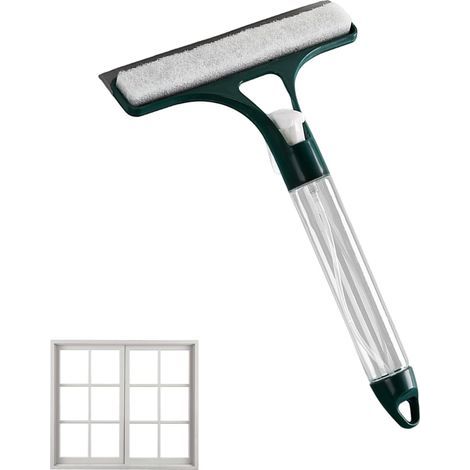 Scaegee Squeegee – Resistente con flacone spray, tergivetro per doccia e piastrelle, per bagno, cucina, auto, specchi, finestre, parabrezza, piastrelle, raschiatura di dettagli (1/5)
