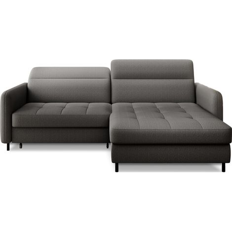 Sofá de esquina colección GOUMSI color Gris oscuro (1/5)