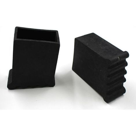 Patas para escaleras Ulisem 50x25CM, tapas protectoras para escaleras, patas de goma antideslizantes para escaleras de tijera, patas de goma atornillables con tornillos, 4 piezas negras (1/3)