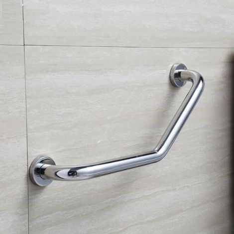 Barre d\'appui Douche en Acier Inox Poignée de Baignoire Porte Serviette Barre d\'appui Salle de Bain pour Personnes Âgées/Enceinte (1/4)