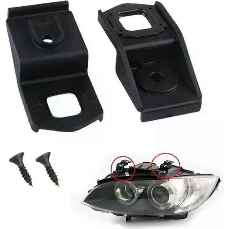 Kit de réparation de phares (2 pièces) avec fixations à griffes pour BMW E92 E93 Coupé Cabriolet 2007-2013 - Accessoires d'éclairage automobile - JXLGV (1/5)