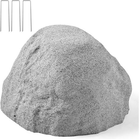 VEVOR Cubierta de Roca Artificial para Jardín, Aspecto Realista, Piedra Hueca Falsa para Ocultar Bomba de Pozo, para Cesped, Piscinas, Paisajismo Exterior, Gris, Tamaño Pequeño, 460 x 390 x 280 mm (1/5)
