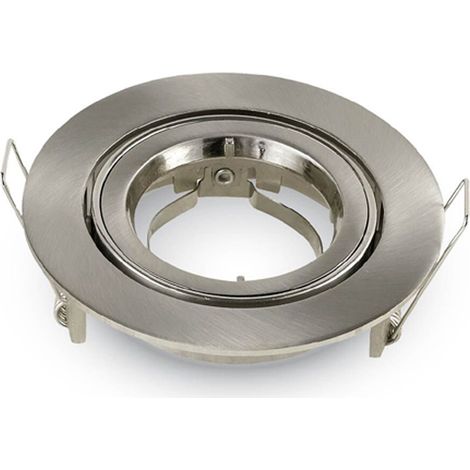 ARO orientable aluminio redondo encastrable niquel satinado ø95x32