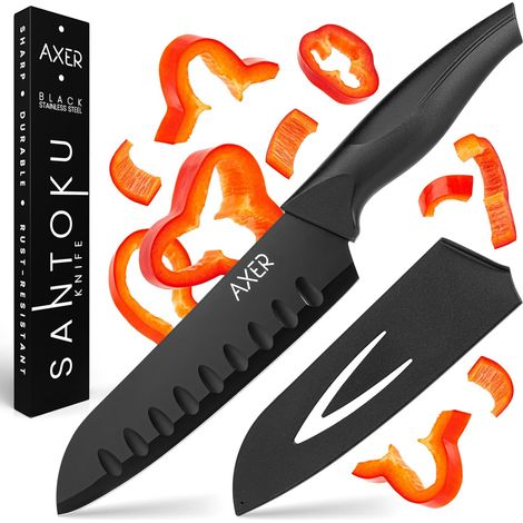 Couteau Santoku - Couteau Cuisine Santoku - Couteau de Cuisine Japonais - Couteaux de Cuisine (1/5)