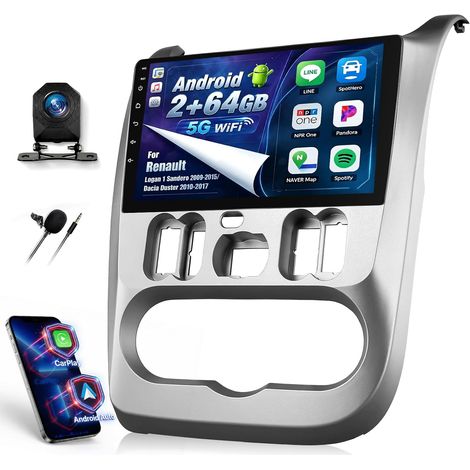 Car Radio for Logan 1 Sandero 2009-2015/Duster 2010-2017 (1/5)