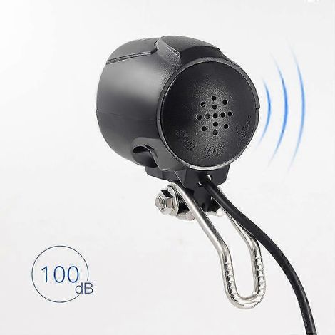 Phare avant LED pour vélo électrique avec klaxon intégré, alimentation CC 6 V, 12 V, 24 V, 36 V, 48 V, 52 V, 15 W. (1/5)