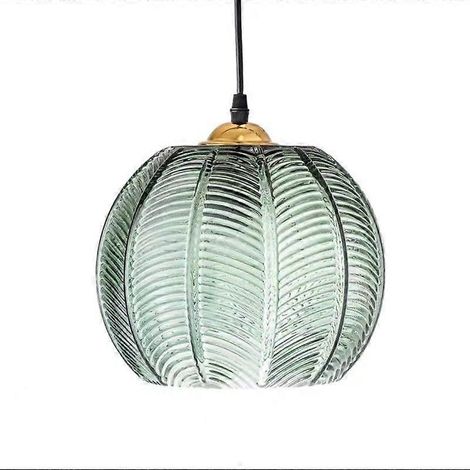 Suspension LED vert encre en forme de feuille pour restaurant moderne (1/4)