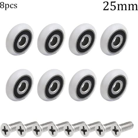 8 Duschkabinentürrollen (25 mm M5 Schraube) (1/4)