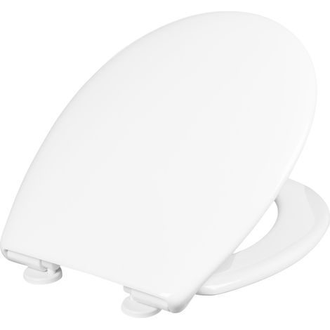 Cornat WC-Sitz "Como" - Klassisch weißer Look - Pflegeleichter Thermoplast - Quick up & Clean Funktion - Absenkautomatik