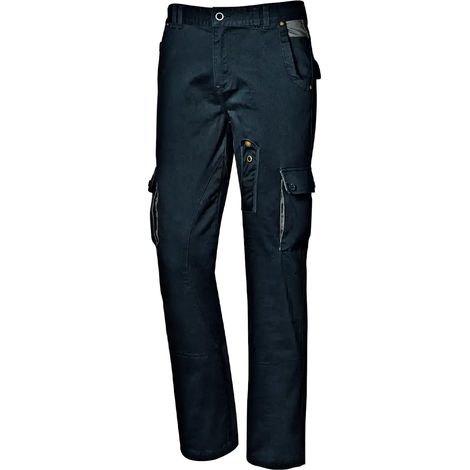 SIR SAFETY SYSTEM STRETCH Pantalon de travail extensible multipoches bleu marine Taille S
