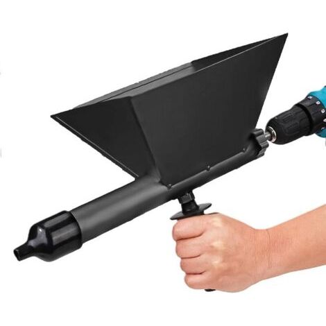 Pistolet à mortier électrique portable avec 4 buses et 4 applicateurs, idéal pour les joints de mortier en forme d'entonnoir, outil d'étanchéité, pistolet à jointoyer, mur en pierre (1/4)