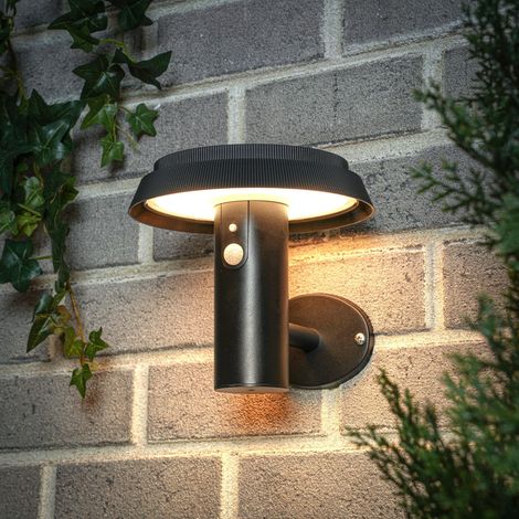 Solar Sensor-Wandleuchte Sophia CCT außen wetterfest EDELSTAHL schwarz 102940 (1/5)
