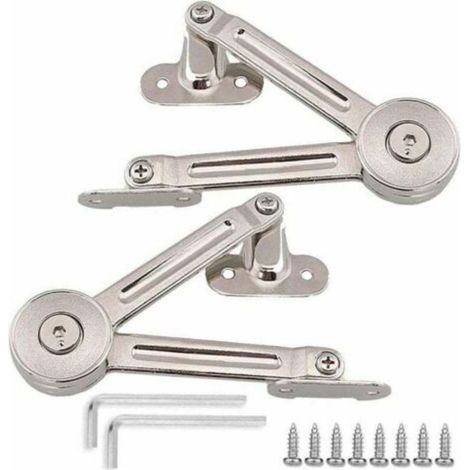 Support Charnière Réglable pour Porte de Placard, 2 Pièces Ortviai (1/4)