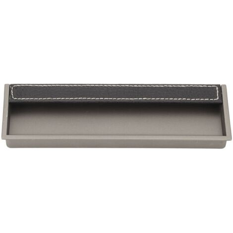 Pair Poignée encastrée pour meuble – Alliage de zinc – Noir – Poignée invisible pour portes et tiroirs (1/5)