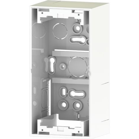 IluminaShop - Puesto de Trabajo Caja de Montaje de Superficie para 2 Modulos 45x45 (1/3)
