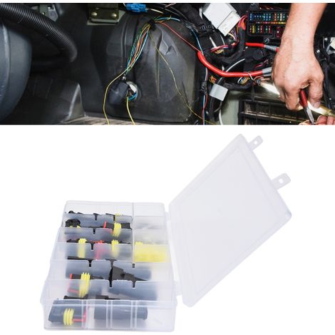 Coffret de 96 connecteurs étanches pour automobile (1 à 4 broches mâle/femelle) (1/5)
