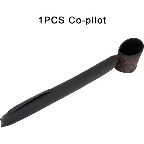 Sacoche de rangement auto créative (noir et rouge B) : poche de remplissage pour l'espace entre les sièges, rembourrage souple, coussin anti-fuite, bande en PU, support pour téléphone, accessoires aut (1/5)