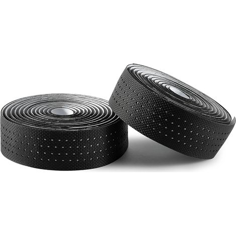 Perforiertes Silikon-Lenkerband für Fahrräder – schwarz (1/5)