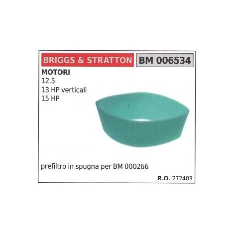 Prefiltro aria BRIGGS&STRATTON rasaerba tosaerba tagliaerba 12.5 13HP verticali