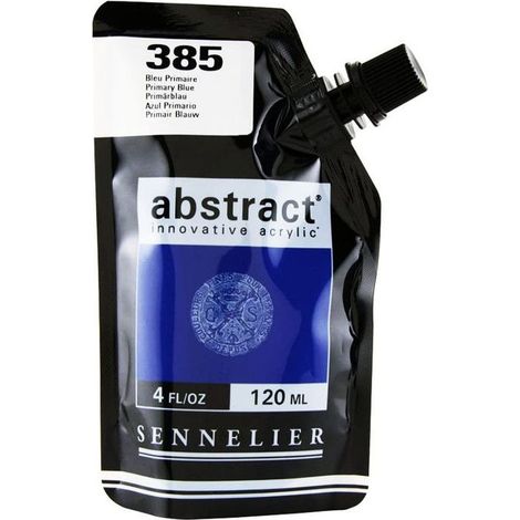 Peinture Acrylique - Sennelier - Abstract - 120ml - Satiné - Bleu Primaire (1/3)