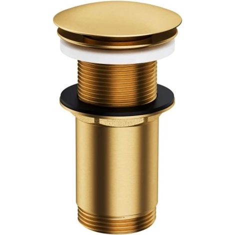 OMNIRES - Salida de lavabo, ClickClack, oro cepillado A716GLB (1/2)