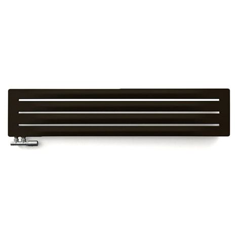 Horizontaler Heizungsbetrieb Handtuchheizkörper - Mattschwarz - Höhe 410mm Breite 1500mm - Watt - AER410/1500HYLN
