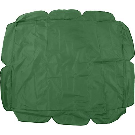 Auvent de balancelle en tissu Oxford 210D enduit argenté, imperméable et résistant aux UV, pour chaise de jardin ou terrasse, 142 x 120 x 18 cm, vert foncé (1/5)