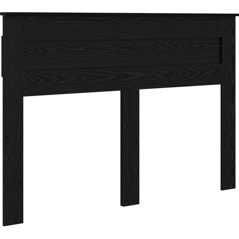 Testiera Rovere Nero Legno multistrato vidaXL