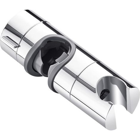 Support de pommeau de douche, diamètre extérieur 18-25 mm. Pour barre coulissante de salle de bain, support rotatif à 360 degrés, ABS (argent)