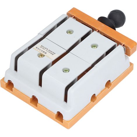 Interrupteur à couteau tripolaire à double action 380 V 100 A, ignifugé (1/5)