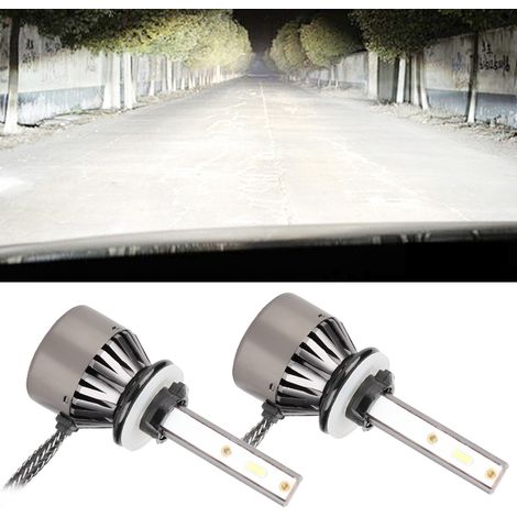 ampoules LED H16 880 881 60W 6000K blanc brillant, feux de croisement auto, mini ampoule L8, kit double (1/5)