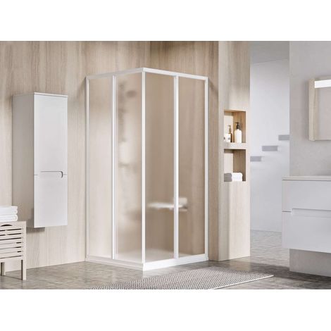 Ravak Supernova - Cabine de douche 80x80 cm, blanc/verre Grape 14V401O2ZGS (1/3)