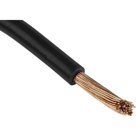 Câble triple homologation RS PRO, Noir, Section 16 mm² 6 AWG, 600 V, , Triple homologation PVC ( Prix pour Bobine de 100 Mètres )