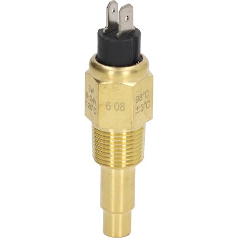 Capteur de Température Eau Moteur en Alliage d'Aluminium, Compatible VDO 6‑24V, Sonde Température Liquide Refroidissement (1/5)