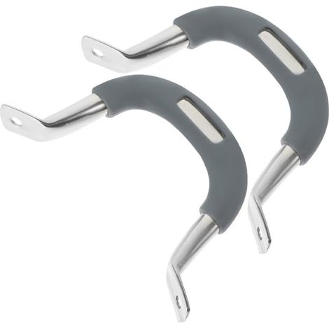 Poignée De Casserole De Remplacement 2 Stück Poignée Latérale Pour Pot L En Inox Et Silicone Poêle Universelle Sans Brûlure (1/5)