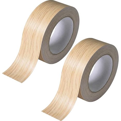 20 M Ruban Adhésif Aspect Bois (5 CM X 10 M x 2) Autocollant Ruban Adhésif Réparation Meubles,Convient Pour Les Sols,Les Meubles Ou Les Bords De Portes(Grain De Bois De Ginkgo) (1/5)