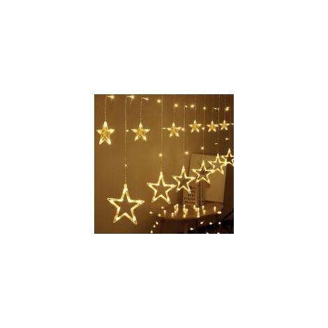 3m Rideau Lumineux Étoile Blanc Chaud Guirlande Lumineuse Fenêtre Noël Intérieur USB LED Décoration Noël Lumineux Jardin Chambre (1/5)