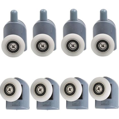 Ulisem Duschtürrollen, 8er-Set, Durchmesser 23 mm, für Duschkabinen (1/3)