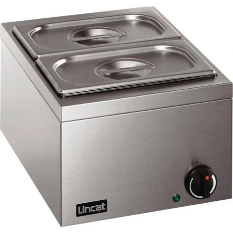 Bain-marie inox 2 pots GN 1/4, 250 W, 220 V - MONO