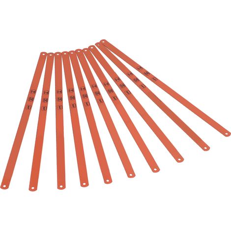 Lot de 10 lames de scie bimétalliques à main, lame de scie de 300 mm pour la coupe de tubes en acier et en plastique, lame de scie en acier à grande vitesse (1/5)