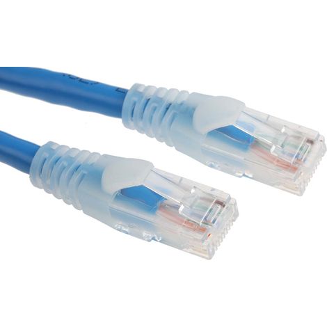Câble cat 6 Avec connecteur / , U/UTP, gaine PVC Bleu, 2m ( Prix pour 1 )