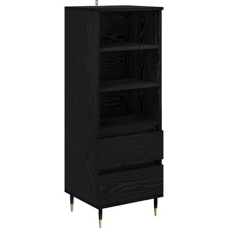 Maison Exclusive - Alacena Roble Negro 40 x 36 x 110 cm Madera co