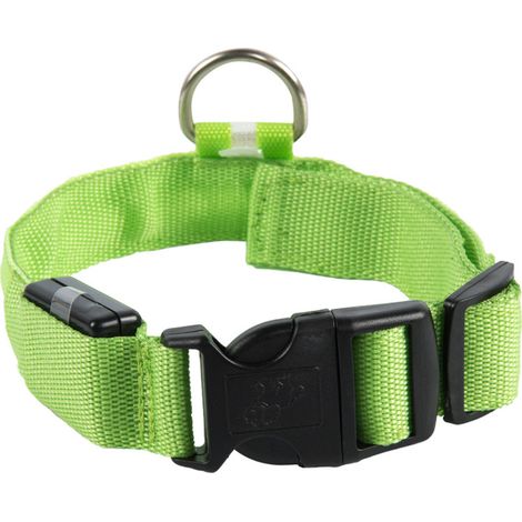 Collier LED Pour Chien - Éclairage Réfléchissant Haute Visibilité - 4 Modes Lumineux - Rechargeable USB - Nylon Résistant - 1 Pièce (1/5)