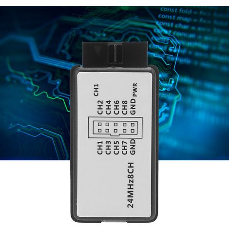 USB-Logikanalysator, ein leistungsstarkes Werkzeug zum Debuggen von Mikrocontrollern, ARM-Prozessoren und FPGAs, mit einer maximalen Abtastrate von 24 MHz und 8 Kanälen, unterstützt -0,5 V bis 5,25 V. (1/5)